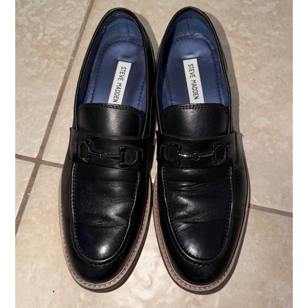 Men’s Steve Madden Shiyan Loafer Black Shoes No Box